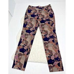 CLOGO by Lori Goldstein Purple Camo Geometric Jeans Pants Size 8 NWOT chinos
